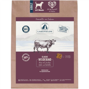 Lakefields® Rind Hundetrockenfutter Classic getreidefrei 1 kg - Adult