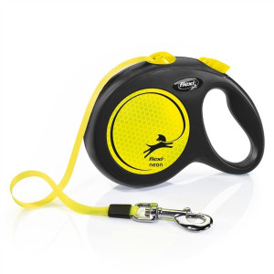 flexi® Neon Gelb L - Gurtleine 5 m