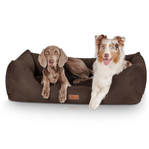 Knuffelwuff® Hundebett Dreamline - XL 105 x 75cm braun