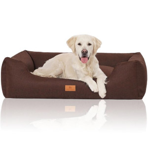 Knuffelwuff® Hundebett Lotte - M 85 x 63cm Braun