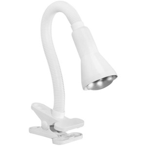 Anklemmleuchte, 1 x E14/40W-R50 weiß