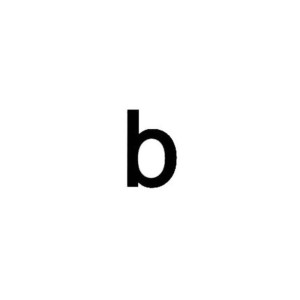 b" "