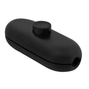 Schnurschalter, 2A, schwarz schwarz