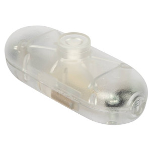 Schnur-Schalter, 2(1)A, transparent