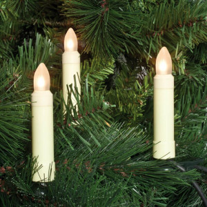 Weihnachtskette, 30-fl., außen, weiße LEDs