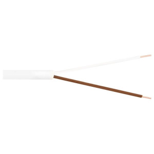 Klingel-Rundleitung, YR, weiß 2 x 0,8²