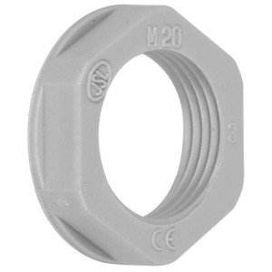 Gegenmutter, M20, grau M20