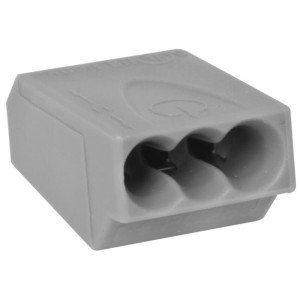 Steckklemme, 1 - 2,5 mm², grau 3-polig