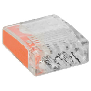 Steckklemme, 0,5 - 2,5 mm², transparent 3-polig