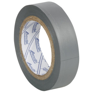 Isolierband, PVC, 10 m, grau grau