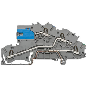 Etagenklemme, 2,5², NT/L/PE, steckbar, grau