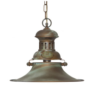 Moretti Luce Hängelampe Taverna E27 Altmessing Vintage antik