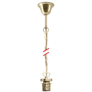 Kettenpendel, 1 x E27 messing