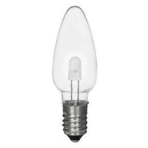 LED-Topkerze, klar, E10/8-34V/0,1-0,2W