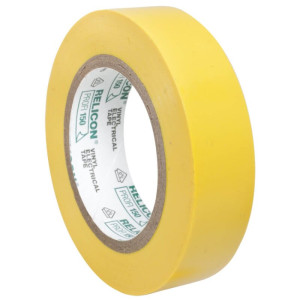 Isolierband, PVC, 10 m, gelb gelb