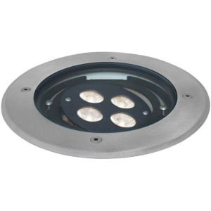 Erdeinbaustrahler, 4 LEDs/9W, Edelstahl