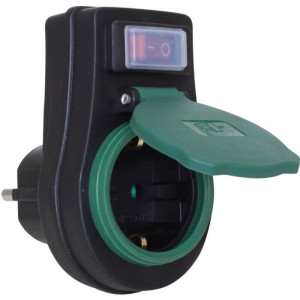 Schutzkontaktstecker-Adapter, 16A/3680W