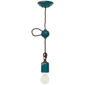 Pendelleuchte, 1 x E27/53W, petrol petrol