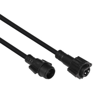 Verlängerungskabel, schwarz, 230V 2 Meter