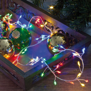 LED-Minilichterkette, 100 bunte LEDs