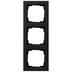 Abdeckrahmen, 3-fach, schwarz matt, GIRA E2 3-fach