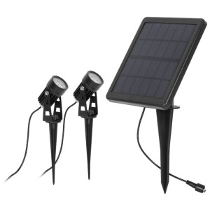 LED-Solar- Erdspießstrahler, LED/1W 2er-Set