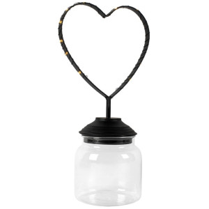 Bonbonglas, 15 warmweiße LEDs