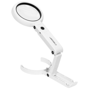 Leselupe, Hand- oder Tischleuchte 8 LEDs