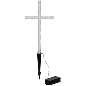 Grablicht, GRAVECROSS, 24 warmweiße LEDs