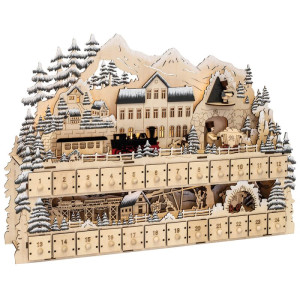 LED-Adventskalender, warmweiße LEDs