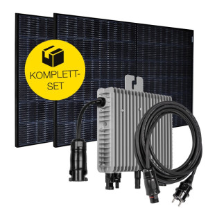 Balkonkraftwerk 600/800W Set, 1x Mikrowechselrichter, 2x PV-Modul
