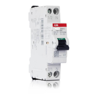 FI/LS-Schutzschalter DS301C, 2-polig, 1 TE, B-16A und 16A/0,03
