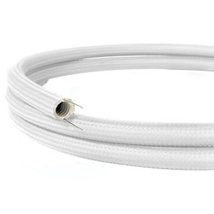 Textil Kabelkanal 20 mm Weiß | Tube-System