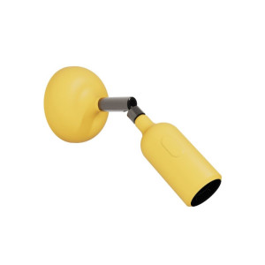 Wandlampe Fermaluce aus Silikon Gelb