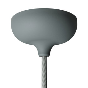 Lampenbaldachin aus Silikon Grau