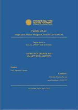 COMPUTER CRIMES AND "SMART" DEFAMATION