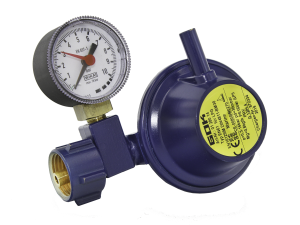 Reduktor GOK, morski MARINE 30 mbar 1,5 kg/h, 90^ z manometrem