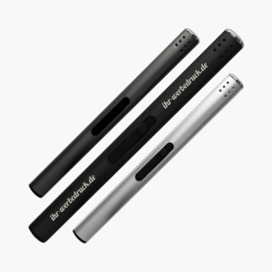 Stabfeuerzeug 23 Alu, Silber, mit Gravur (1-seitig: Vorderseite), 50 Stück