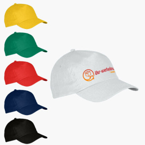 Kappen/Caps, Weiß, mit Aufdruck (1-seitig: Mehrfarbig), 20 Stück