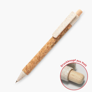 Kugelschreiber 61 Cork, Natur, mit Gravur (1-seitig), 200 Stück