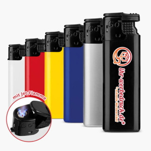 Feuerzeug 28 Go Jet, Silber, mit Aufdruck (1-seitig: 1-farbig), 200 Stück