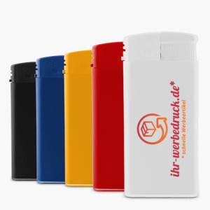 Feuerzeug 29 XL, Rot, mit Aufdruck (1-seitig: 1-farbig), 100 Stück