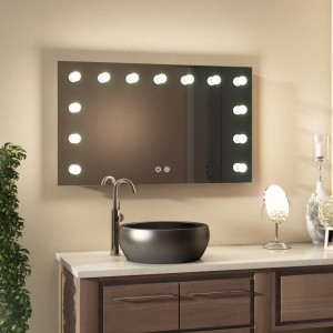 Illuminated Mirrors | Diamond X Hollywood LED Illuminated Bathroom Mirror | 1000 x 600mm | Demister Pad | IR sensor | 10 Yr Warranty