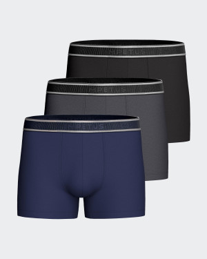 IMPETUS Pack 3 boxers de homem Cotton Stretch CINZA (L)