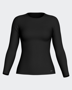 IMPETUS Camiseta de mujer Thermo NEGRO (L)