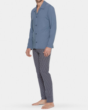 IMPETUS Pijama largo de hombre en Algodón bio AZUL (S)