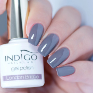 Indigo Nails London Bridge - Lakier hybrydowy Szary 7 ML