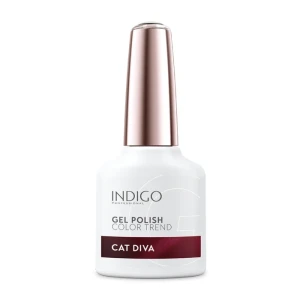 Indigo Nails Cat Diva - Lakier hybrydowy Cat Eye Czerwony 7 ML