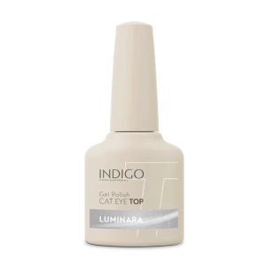 Indigo Nails Luminara - Top hybrydowy Cat Eye z drobinką Flash  7 ML