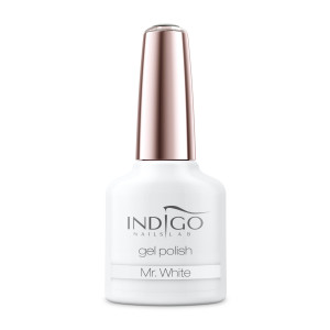 Indigo Nails Mr. White - Lakier hybrydowy Biały 7 ML